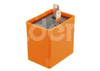 FLASH MOTOCICLETA (DESTELLADOR) SIN SONIDO / CUADRADO 12V NARANJA (PIEZA) ENFLA-3103-0001N QUMO