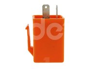 FLASH MOTOCICLETA (DESTELLADOR) SIN SONIDO / CUADRADO 12V NARANJA (PIEZA) ENFLA-3103-0001N QUMO