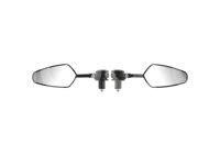 JUEGO DE ESPEJOS DEPORTIVO CAFÉ RACER TRIANGULAR NEGRO 78018 QUMO