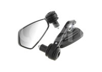 JUEGO DE ESPEJOS DEPORTIVO CAFÉ RACER TRIANGULAR NEGRO 78018 QUMO