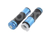 PUÑOS MOTOCICLETA ALUMINIO MSD-276 AZUL JUEGO (2 PIEZAS) ENPUN-1107-0013A QUMO
