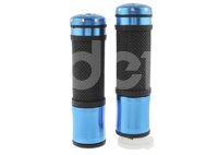 PUÑOS MOTOCICLETA ALUMINIO MSD-276 AZUL JUEGO (2 PIEZAS) ENPUN-1107-0013A QUMO