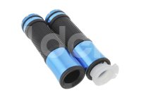 PUÑOS MOTOCICLETA ALUMINIO MSD-276 AZUL JUEGO (2 PIEZAS) ENPUN-1107-0013A QUMO
