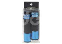 PUÑOS MOTOCICLETA ALUMINIO MSD-276 AZUL JUEGO (2 PIEZAS) ENPUN-1107-0013A QUMO