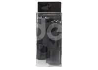 PUÑOS MOTOCICLETA ALUMINIO MSD-276 NEGRO JUEGO (2 PIEZAS) ENPUN-1107-0013N QUMO