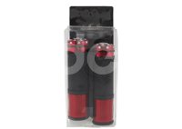 PUÑOS MOTOCICLETA ALUMINIO MSD-276 ROJO JUEGO (2 PIEZAS) ENPUN-1107-0013R QUMO