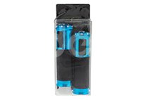 PUÑOS MOTOCICLETA ALUMINIO MSD-285 AZUL JUEGO (2 PIEZAS) ENPUN-1107-0011A QUMO