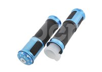 PUÑOS MOTOCICLETA ALUMINIO MSD-285 AZUL JUEGO (2 PIEZAS) ENPUN-1107-0011A QUMO
