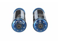 PUÑOS MOTOCICLETA ALUMINIO MSD-286 AZUL JUEGO (2 PIEZAS) ENPUN-1107-0012A QUMO
