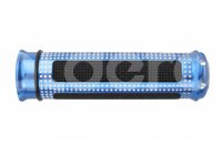 PUÑOS MOTOCICLETA ALUMINIO MSD-286 AZUL JUEGO (2 PIEZAS) ENPUN-1107-0012A QUMO