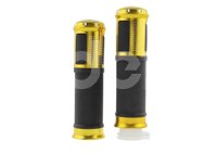 PUÑOS MOTOCICLETA ALUMINIO MSD-285 DORADO JUEGO (2 PIEZAS) ENPUN-1107-0011D QUMO