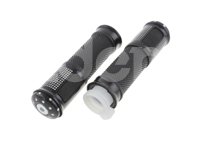 PU&Ntilde;OS MOTOCICLETA ALUMINIO MSD-285 NEGRO JUEGO (2