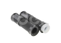 PUÑOS MOTOCICLETA ALUMINIO MSD-285 NEGRO JUEGO (2 PIEZAS) ENPUN-1107-0011N QUMO