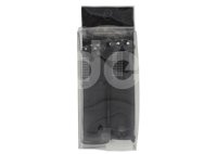 PUÑOS MOTOCICLETA ALUMINIO MSD-285 NEGRO JUEGO (2 PIEZAS) ENPUN-1107-0011N QUMO