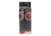 PUÑOS MOTOCICLETA ALUMINIO MSD-285 ROJO JUEGO (2 PIEZAS) ENPUN-1107-0011R QUMO