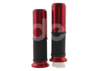 PUÑOS MOTOCICLETA ALUMINIO ROJO JUEGO (2 PIEZAS) ENPUN-1107-0024R QUMO
