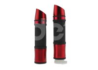 PUÑOS MOTOCICLETA ALUMINIO ROJO JUEGO (2 PIEZAS) ENPUN-1107-0025R, PUN-1107-0025R QUMO