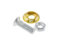 TORNILLO MOTOCICLETA DECORATIVO ALUMINIO REDONDO M6 DORADO PIEZA ENTOR-6701-0809D QUMO