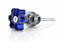 CONTRAPESO PU&Ntilde;O MOTOCICLETA ALUMINIO OVALADO AZUL