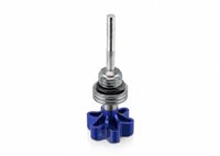 CONTRAPESO PUÑO MOTOCICLETA ALUMINIO OVALADO AZUL (2 PIEZAS) CTP100101-1 QUMO