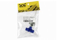 CONTRAPESO PUÑO MOTOCICLETA ALUMINIO OVALADO AZUL (2 PIEZAS) CTP100101-1 QUMO