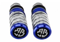 POSAPIE MOTOCICLETA ALUMINIO CON LUZ RESORTE AZUL (JUEGO) POS-1616-0913A QUMO