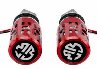 POSAPIE MOTOCICLETA ALUMINIO CON LUZ ROJO MSD-819 (JUEGO) POS-1616-0919R QUMO