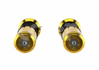 PUÑOS MOTOCICLETA ALUMINIO CON LUZ DORADO (JUEGO) MSD-294 PUN-1107-0400D QUMO
