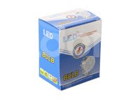 FARO MOTOCICLETA HIPERLED REDONDO 4 LED 3W CARCAZA DE ALUMINIO AZUL FA-MLHR4B IMPORTACION