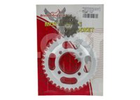 ENGRANE MOTOCICLETA TRACCION ITALIKA FT125 09-10 428-38 TERMINALES/15TERMINALES (JUEGO) ENENG-1505-0105 QUMO