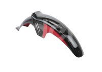 SALPICADERA MOTOCICLETA DELANTERA ITALIKA FT150 NEGRO/ROJO ENSAL-4101-0007C QUMO