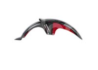 SALPICADERA MOTOCICLETA DELANTERA ITALIKA FT150 NEGRO/ROJO ENSAL-4101-0007C QUMO