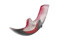 SALPICADERA MOTOCICLETA DELANTERA ITALIKA FT150 NEGRO/ROJO ENSAL-4101-0007C QUMO