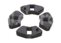 JUEGO GOMAS CATARINA NEGRO ITALIKA AT110 CALGOM-2212-0007 QUMO