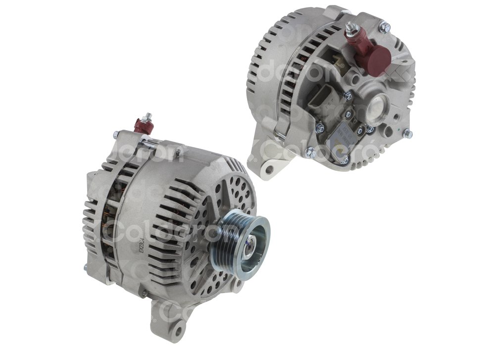 ALTERNADOR WAI FORD CROWN VICTORIA V8 4.6L 1995-1997, E-350 ECONOLINE V8 5.4L 1999-2000, LOBO V8 5.4L 2002; LINCOLN TOWN CAR V8 4.6L 1996-1997; MERCURY GRAND MARQUIS V8 4.6L 1995-1997, MOUNTAINEER V8 4.6L 2004, 
SISTEMA: FORD, SERIE: 3G, VOLTAJE: 12V, AMPERAJE: 130A, ROTACION: CW, TIPO DE POLEA: SERPENTIN, RANURAS DE LA POLEA: 6, REGULADOR: IR, VENTILADOR: IF, POSICION REGULADOR: 10:00, WAI: 7776N WAI