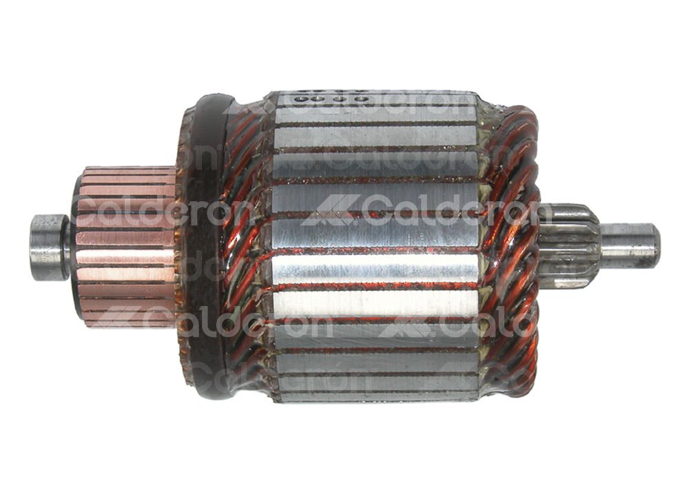 ARMADURA SISTEMA HITACHI 1.2KW, 1.4KW PMGR / NISSAN SENTRA 1.6L, MAXIMA 3.0L, QUEST 3.0L, ALTIMA 2.4L. ROTACION: CW, VOLTS: 12V, ASTRIAS: 10, LARGO:  110mm, WAI: 61-8113, HITACHI: 211421100, 211431109, NISSAN: 23310-50Y01 KONIGMANN