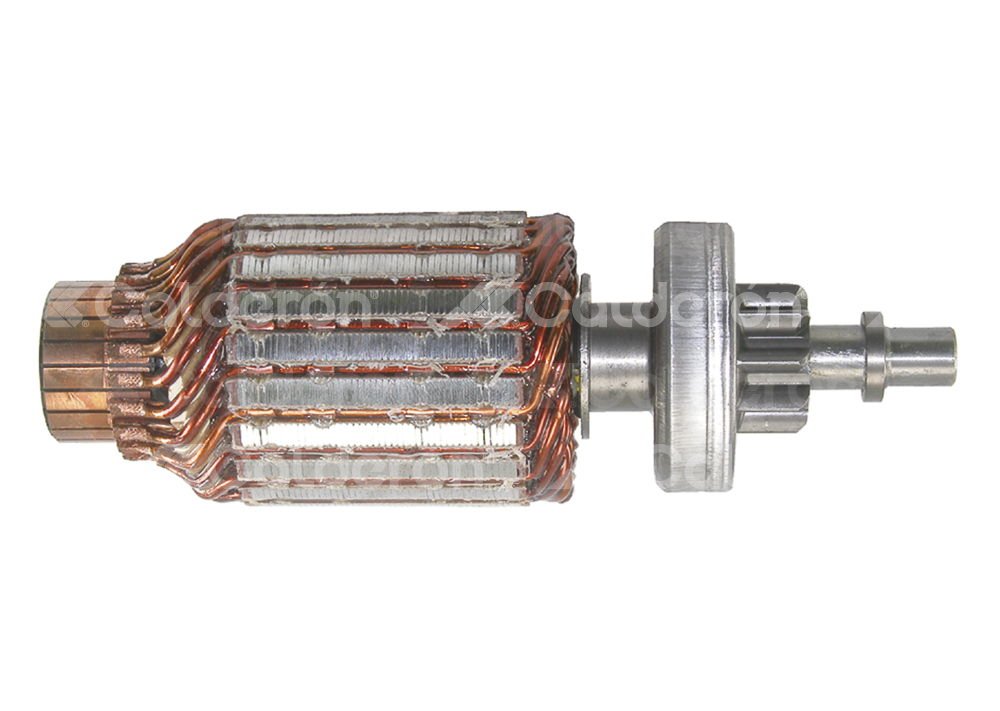 ARMADURA SISTEMA VALEO PEUGEOT 206 4CIL 1.4L 00-07, PEUGEOT 206 4CIL 1.6L 00-07 / FIAT 147, DUNA, FIORINO, PALIO, SIENA, UNO, SPAZIO ARMADURA CON BENDIX (IMPULSOR). ROTACION: CW, VOLTS: 12V, ASTRIAS: 10, LARGO:  153mm, VALEO: 594518, 556554 VALEO