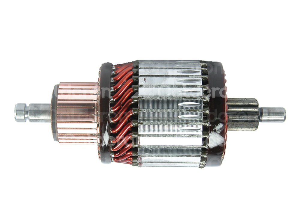 ARMADURA SISTEMA BOSCH CHRYSLER SPIRIT 2.5L, SHADOW 2.5L, NEW YORKER 3.0L MARCHA BOSCH 9 007 046 008. ROTACION: CW, VOLTS: 12V, ASTRIAS: 11, LARGO:  138.4mm, WAI: 61-9125, BOSCH ACTUAL: 1986SE1578, BOSCH ANTERIOR: 1004011085 BOSCH