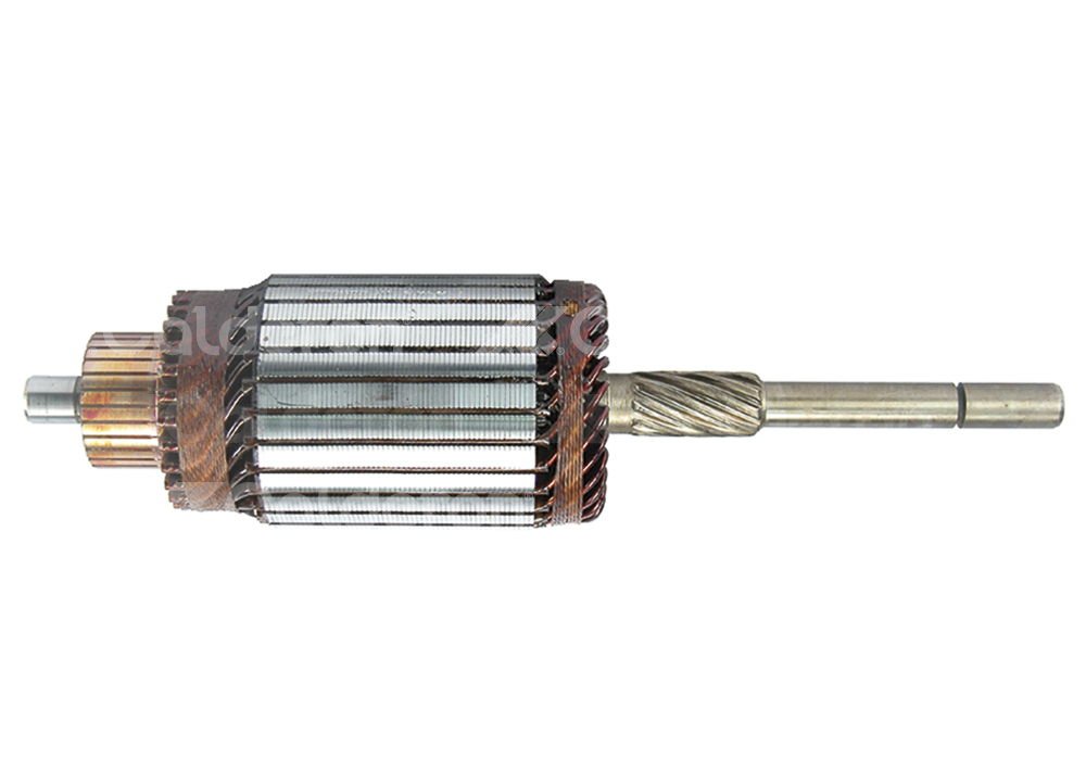 ARMADURA SISTEMA BOSCH FORD, CHEVROLET 6 CILINDROS 1970-1977, VAM 1971. ROTACION: CW, VOLTS: 12V, ASTRIAS: 10, LARGO:  264 mm, BOSCH: 9001043075 IMPORTACION