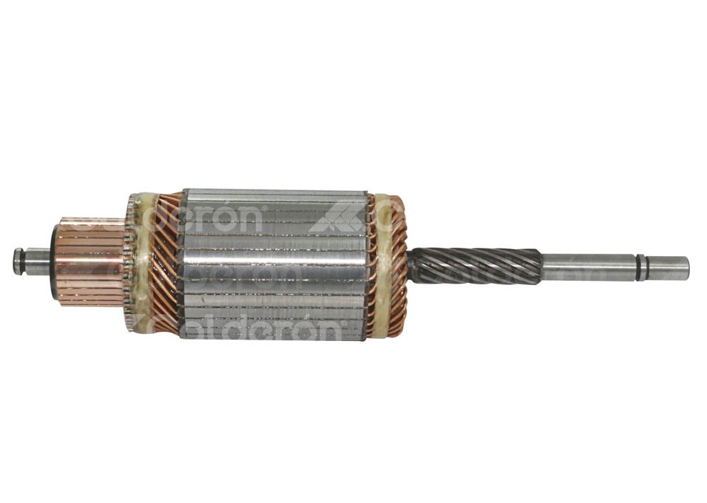 ARMADURA SISTEMA BOSCH MERCEDES BENZ, FAMSA OM366, MASSEY FERGUSON MARCHA 9 000 083 054, 9 007 044 002. ROTACION: CW, VOLTS: 12V, ASTRIAS: 10, LARGO:  328mm, WAI: 61-9117, BOSCH: 9001083327 IMPORTACION