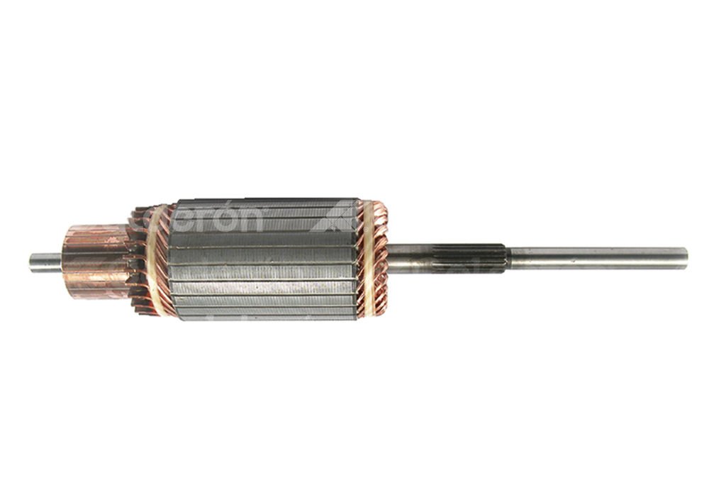 ARMADURA SISTEMA DELCO 40MT SERIES DD / CASE, CATERPILLAR, CUMMINS, KENWORTH, DINA. ROTACION: CW, VOLTS: 12V, ASTRIAS: 19, LARGO:  467.1mm, WAI: 61-120,  DELCO: 1852530, 1961320, FORD: C3TZ-11005-A, E6HZ-11005-B TRANSPO