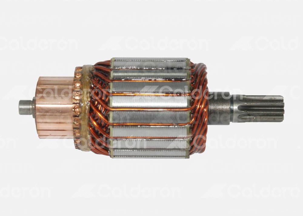 ARMADURA SISTEMA MITSUBISHI 1.2KW OSGR / DODGE CHALLEGER 2.6L, CONQUEST 2.6L, RAM 50 2, 2.6L / NISSAN MONTACARGAS. ROTACION: CW, VOLTS: 12V, ASTRIAS: 9, LARGO:  139.5mm, WAI: 61-8310, MITSUBISHI: M106X01271, M106X01871, NISSAN: 23310-U7111, 23310-U7510 KONIGMANN