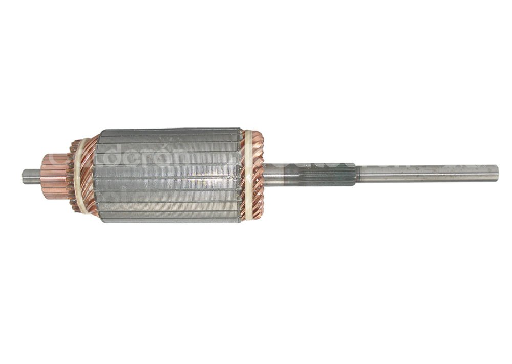 ARMADURA SISTEMA DELCO 35MT / DINA ASTRIADO LATERAL. ROTACION: CW, VOLTS: 12V, ASTRIAS: 19, LARGO:  431.9mm, WAI: 61-110,  DELCO: 1946942, 1967046 KONIGMANN