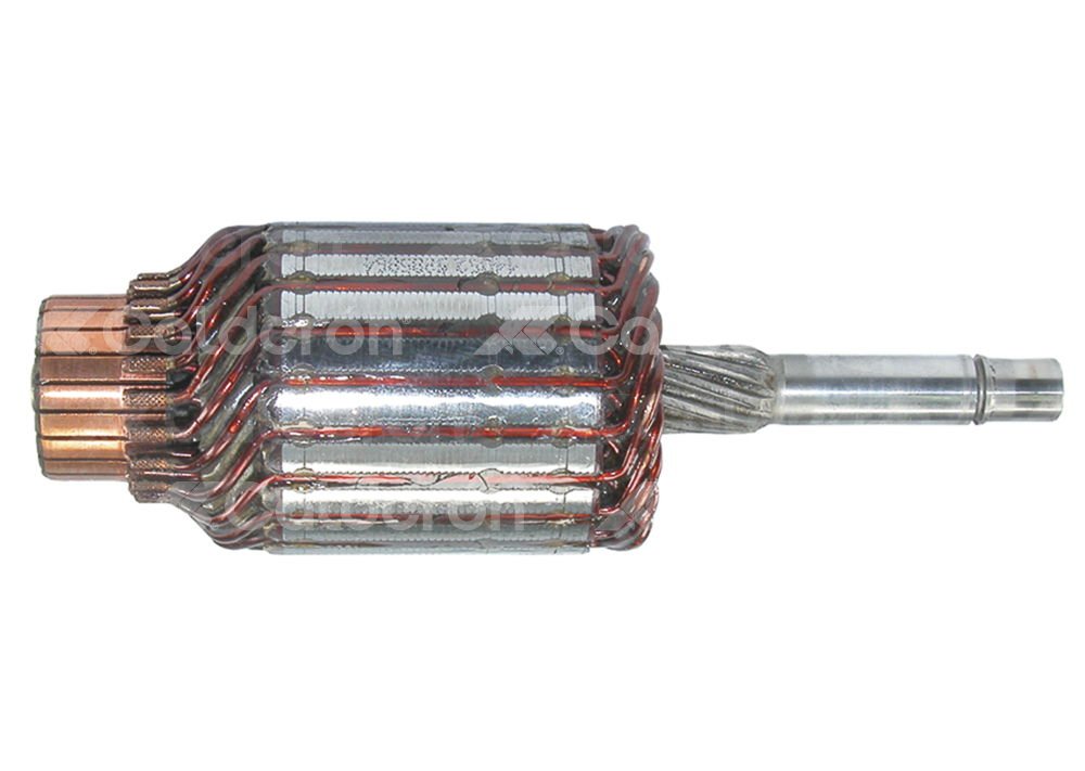 ARMADURA SISTEMA VALEO FORD ECOSPORT, FIESTA IKON, KA, COURIER, ESCORT ARMADURA SIN BENDIX (IMPULSOR). ROTACION: CW, VOLTS: 12V, ASTRIAS: 10, LARGO:  156mm, VALEO: 494825, 555544 IMPORTACION