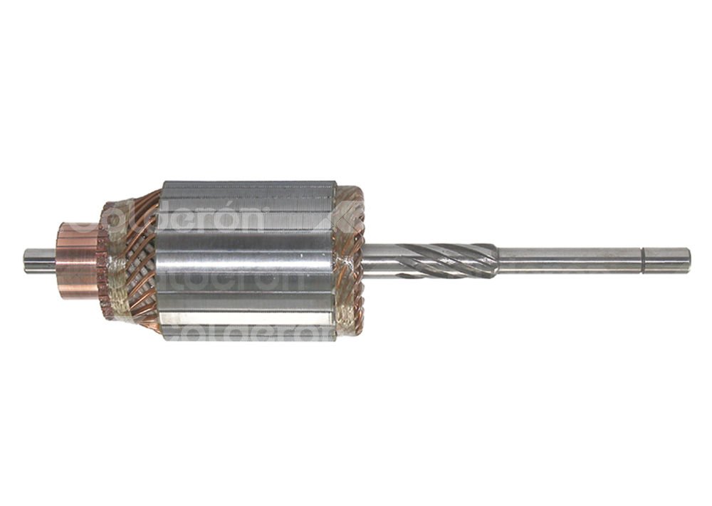 ARMADURA SISTEMA DELCO 30MT SERIES DD / FORD, CATERPILLAR, WHITE. ROTACION: CW, VOLTS: 12V/24V, ASTRIAS: 6, LARGO:  355.8mm, WAI: 61-114,  DELCO: 1932872, 1935259, CATERPILLAR: 67751 KONIGMANN