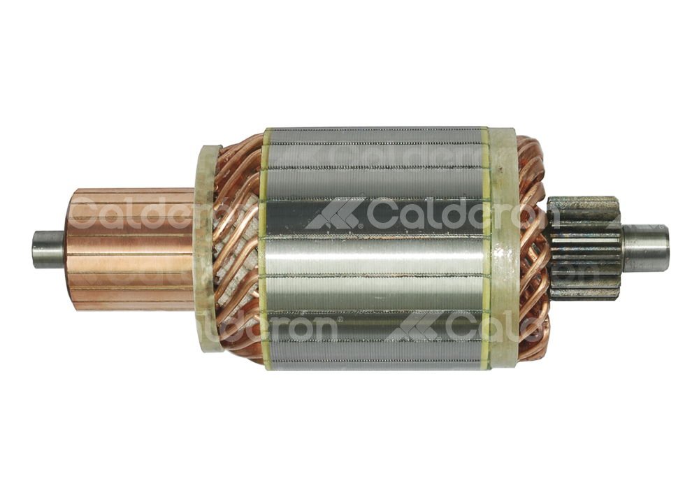 ARMADURA SISTEMA DELCO 39MT SERIES PLGR / CASE, CATERPILLAR, CUMMINS. ROTACION: CW, VOLTS: 24V, ASTRIAS: 20, LARGO:  197.3mm, WAI: 61-152,  DELCO: 10516269, 10511750 KONIGMANN