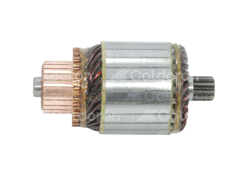 ARMADURA SISTEMA HITACHI 1.2kW, 1.4kW PMGR / NISSAN PICK-UP, PATHFINDER 1986-1995. ROTACION: CW, VOLTS: 12V, ASTRIAS: 10, LARGO:  111mm, WAI: 61-8112, HITACHI: 211471105, GD209574A, NISSAN: 23310-42L60 KONIGMANN