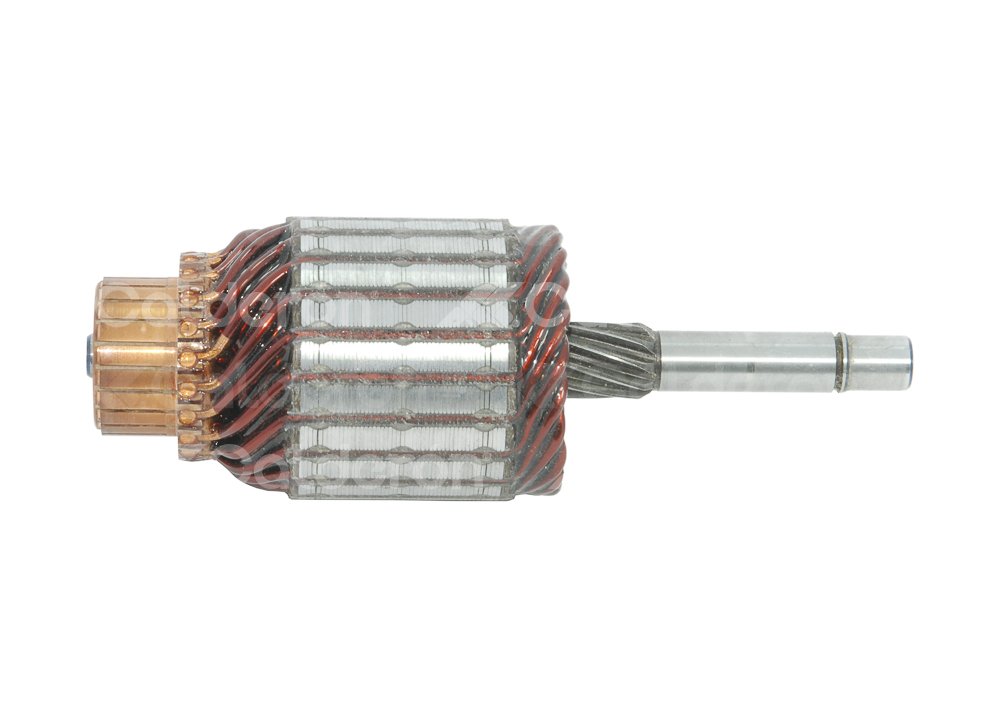 ARMADURA SISTEMA VALEO FORD ECOSPORT, FIESTA IKON, KA, COURIER, ESCORT ARMADURA SIN BENDIX (IMPULSOR). ROTACION: CW, VOLTS: 12V, ASTRIAS: 10, LARGO:  156mm, VALEO: 494825, 555544 VALEO