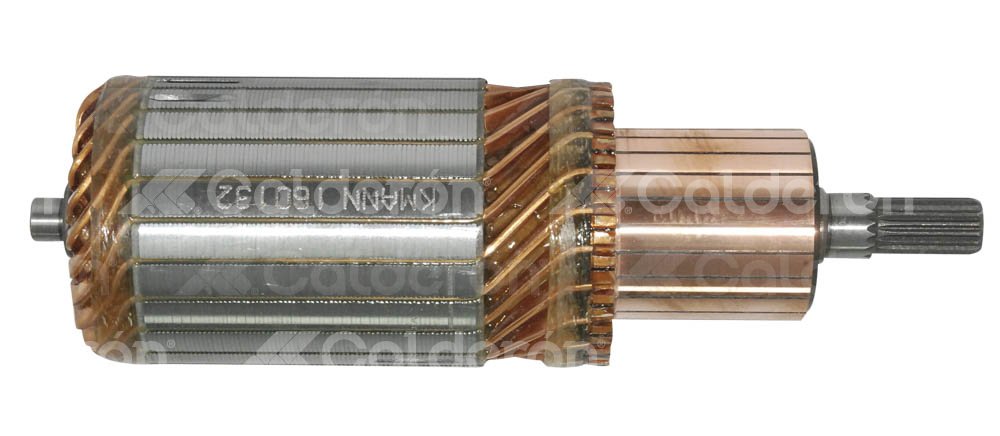 ARMADURA SISTEMA DENSO 5.5kW OSGR / CASE, CATERPILLAR, CUMMINS, HINO. ROTACION: CW, VOLTS: 24V, ASTRIAS: 18, LARGO:  210.5mm, WAI: 61-8208, DENSO: 282005250, HINO: 28160-1480A KONIGMANN