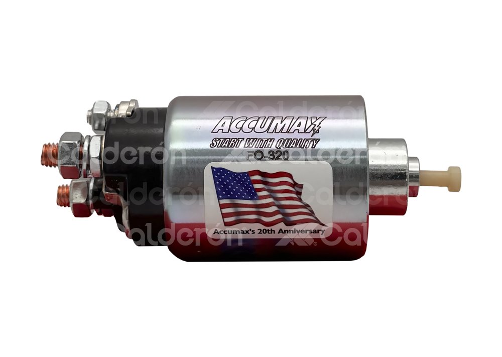 SOLENOIDE ACCUMAX FORD AEROSTAR 3.0L V6 86-97 - 4.0L V6 95-9,7 CONTOUR 2.0L 4CIL 95-00 - 2.5L V6 95-00, EDGE 2.0L 4CIL 12-13 - 3.5L V6 07-18 - 3.7L V6 07-14, ESCORT 2.0L 4CIL 98-03, EXPLORER 2.0L 4CIL 12-13 - 3.5L V6 19-20 - 4.0L V6 97-10, FOCUS 2.0L 4CIL 00-13 - 2.3L 4CIL 03-07, RANGER 2.3L 4CIL 01-11 - 3.0L V6 97-08 - 4.0L V6 90-11, TAURUS 2.0L 4CIL 2013 - 3.0L V6 98-07, THUNDERBIRD 3.9L V8 02-03, ECOSPORT 2.0L 4CIL 04-07, ESCAPE 2.3L 4CIL 05-08 - 2.5L 4CIL 09-13 - 3.0L V6 01-12, FUSION 2.5L 4CIL 11-12, MONDEO 2.0L 01-07, MUSTANG 4.0L V6 05-10, WINDSTAR 3.0L V6 96-00 - 3.8L V6 96-03; LINCOLN CONTINENTAL 4.6L V8 95-02 LS 3.0L V6 00-05 - 3.9L V8 00-06; MERCURY SABLE 3.0L V6 01-05 - 3.5L V6 08-09, COUGAR 2.0L 4CIL 99-02, MYSTIQUE 2.0L 4CIL 95-00 - 2.5L V695-00; JAGUAR X-TYPE 2.5L V6 02-05 - 3.0L V6 02-08, DISEÑO: PMGR, VOLTAJE: 12V, NUMERO DE TERMINALES: 3, WAI: 66-207, ACCUMAX: FO-320 ACCUMAX